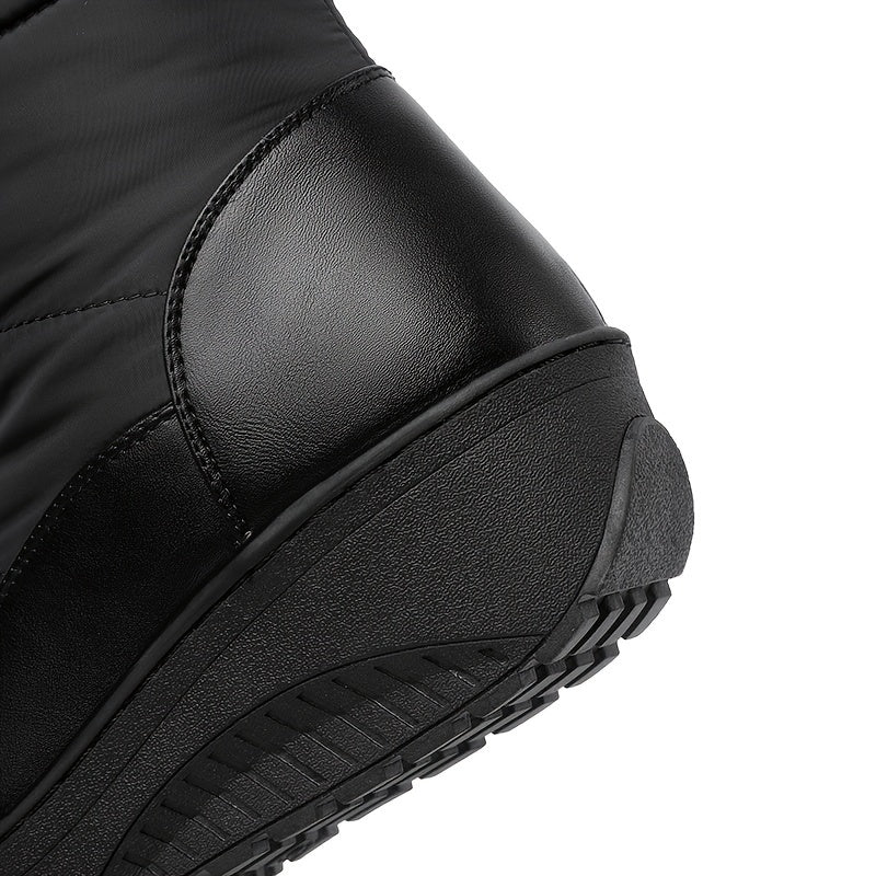 Caroline™ | Quilted faux-fur cuff knee-high snow boots