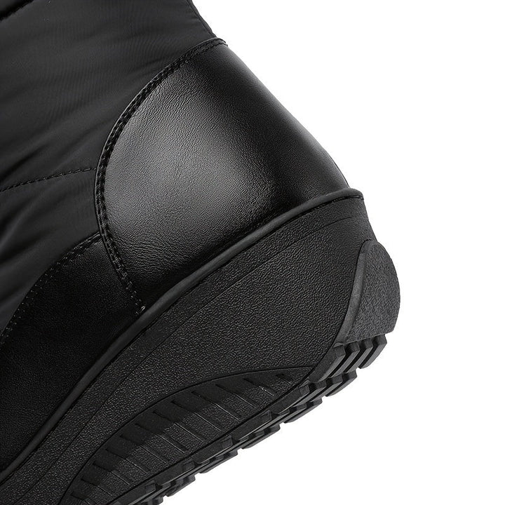 Caroline™ | Quilted faux-fur cuff knee-high snow boots