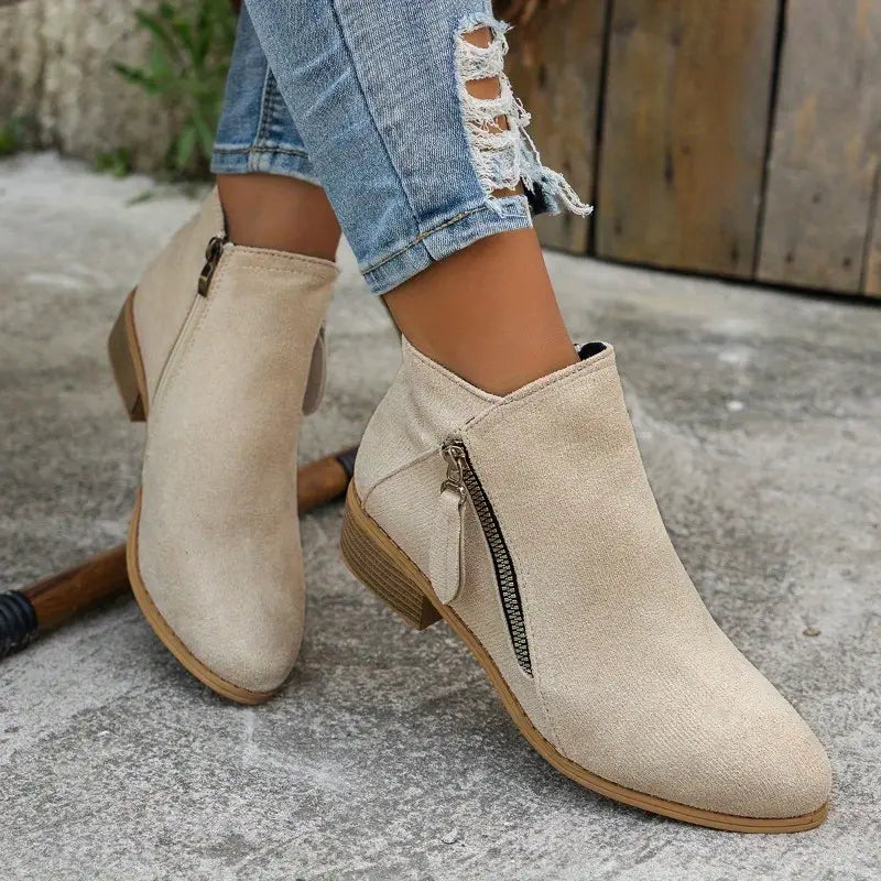 Elise™ | Elegant Comfort Ankle Boots in Diamond