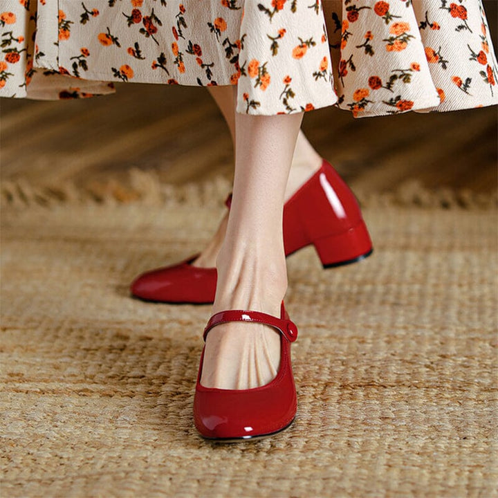 Livy™ | Elegant Leather Mary Janes